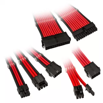 Prailginimo rinkinys Kolink Core Adept Red 0,35m 6 vnt.