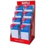 Agipa 112116 etikečių asortimentas kartoniniame stove su 160 mažų pakuočių