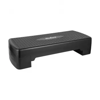 Fitness step Rebel Active 2 lygiai, polipropilenas, neslidi danga, 680×280 mm, pagalbinis aukščio reguliavimas