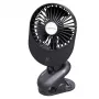 Ventiliatorius Esperanza EHF103K, kompaktiškas USB ventiliatorius, juodas