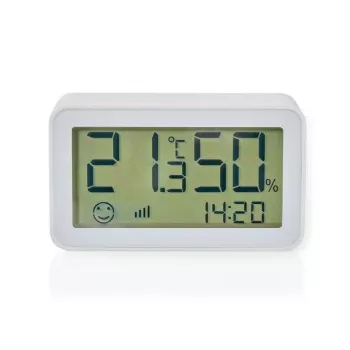 Nedis ZBSC30WT – išmanusis klimato jutiklis – Zigbee 3.0 – maitinamas baterijomis – Android – iOS – baltas