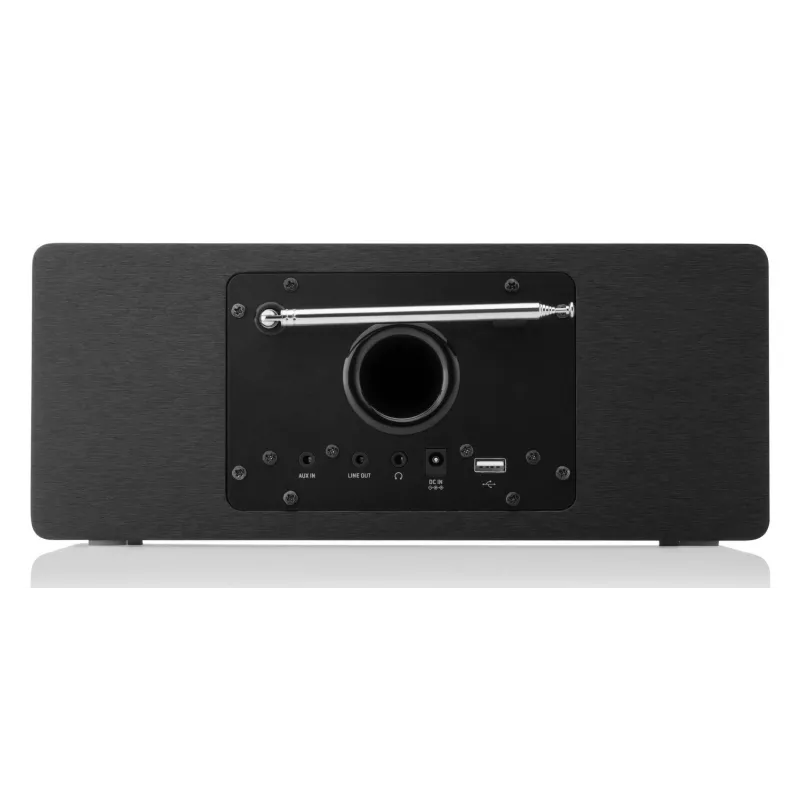 Internetinis radijas JVC RA-E981B – Wi‑Fi ir Bluetooth srautinis transliavimas, DAB+, FM, 2×5 W, 40 išankstinių nustatymų, USB, AUX, LCD ekranas