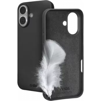 Dangtelis SBS TEINSTIP1763K, skirtas Apple iPhone 17, juodas monochromatinis