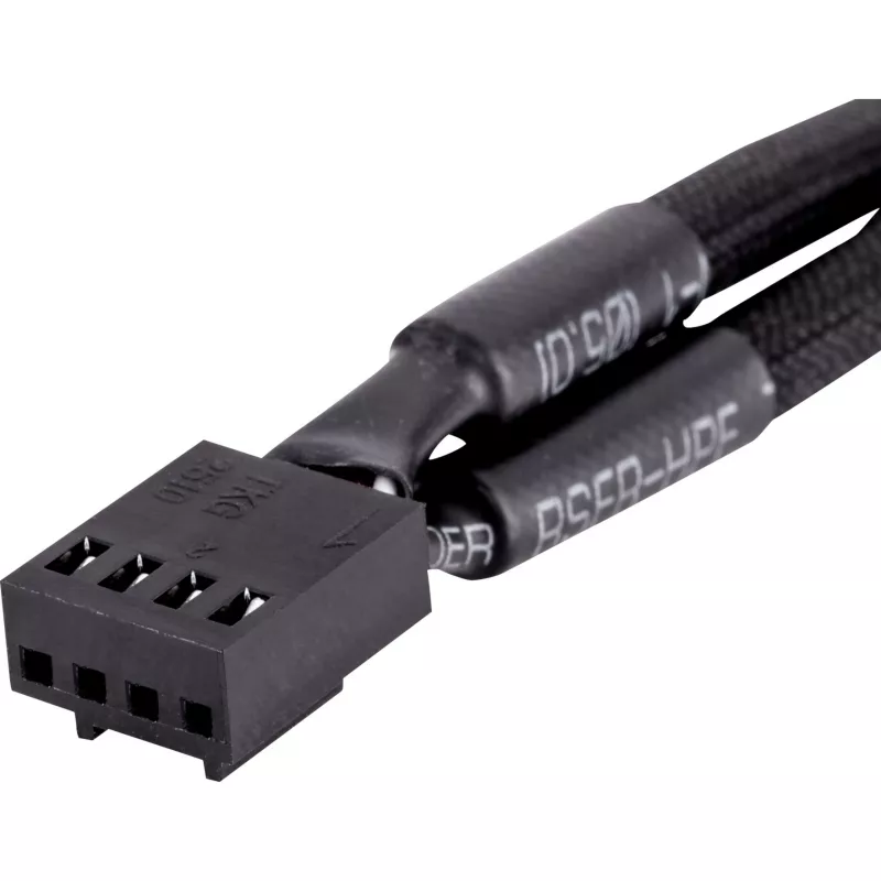 PWM ventiliatoriaus Y-kabelis THERMALTAKE Tt Mod AC-060-CO1OTN-F1 4 kontaktų, 3 vnt. pakuotė