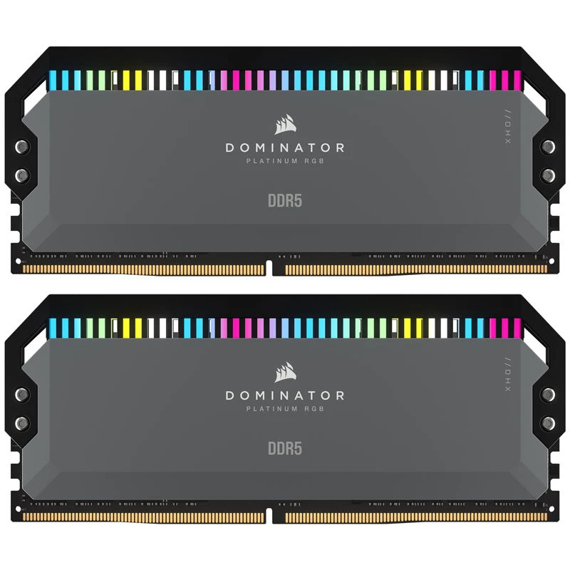 Corsair Dominator Platinum RGB, DDR5-5600, CL36, AMD EXPO - 32 GB dviejų modulių rinkinys, pilka