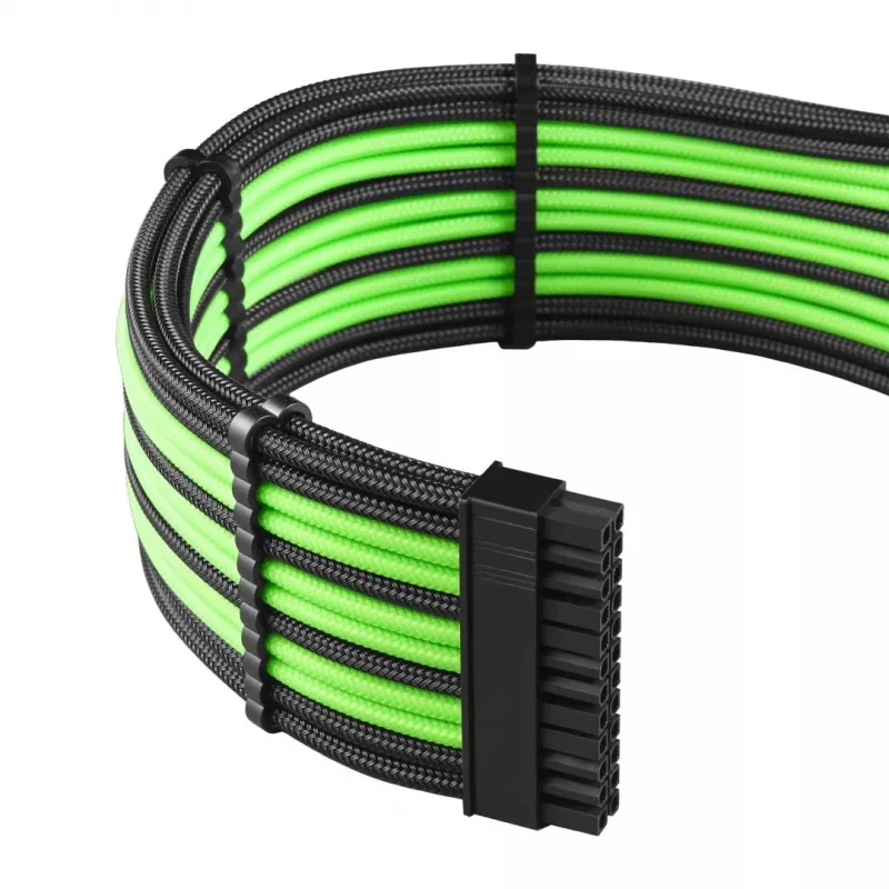 Vidinis maitinimo kabelių rinkinys CableMod CM-PCAB-BKIT-NKKLG-3PK-R Juoda Žalia