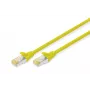 Patch Cord Digitus CAT 6A S/FTP DK-1644-A-0025/Y 0,25 m geltonas