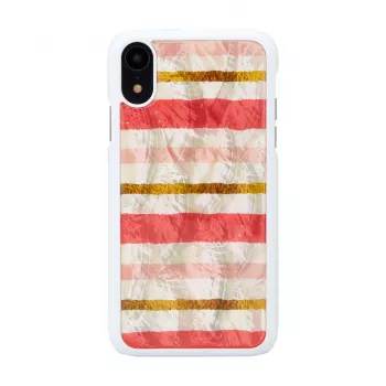 Apsauginis telefono dėklas iKins iPhone XR — Short Cake dizainas, baltas
