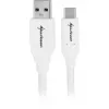 USB 3.2 Gen 2 laidas, USB-A kištukas > USB-C kištukas (baltas, 0,5 m)