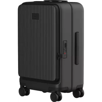 Kelioninis lagaminas Xiaomi Front Pocket kietas korpusas 38 L, polikarbonatas, 364×364 mm, 3,5 kg, juodas