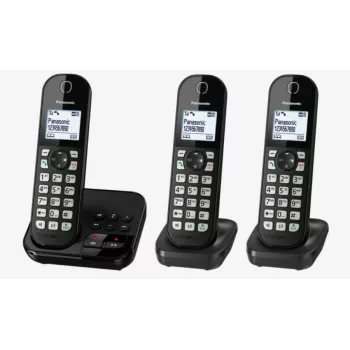 DECT belaidis telefonas Panasonic KX-TGC 463GB su 3 rageliais ir laidiniu pagrindu