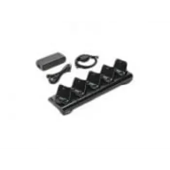 Įkroviklis Zebra CRD-MPM-5SCHGEU1-01, AC maitinimas, vidaus patalpoms, juodas, su DC laidu