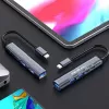 Qoltec 53790 USB-C 3.1 5in1 adapteris – USB-C PD, USB-C, 2x USB 2.0, USB 3.0