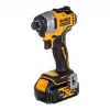 Belaidis elektrinių įrankių rinkinys DeWalt DCK2062M2T — 18V, gręžtuvas DCD709 + smūginis suktuvas DCF809 1/4 colio, 2×4.0Ah akumuliatoriai, dėklas TSTAK II