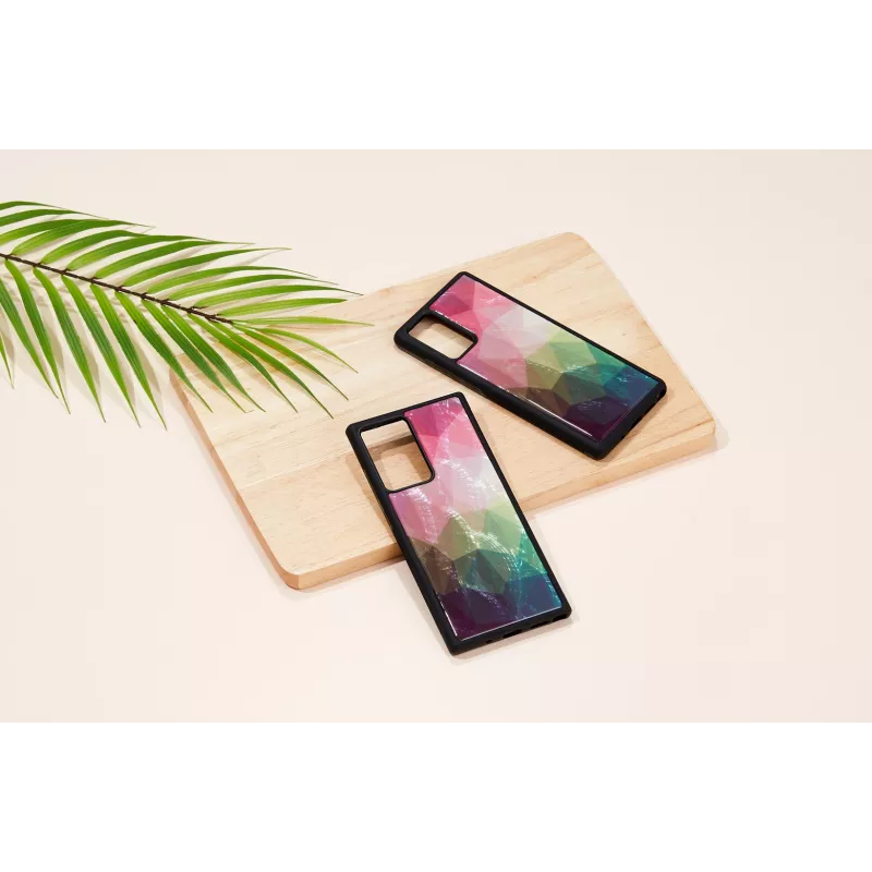 Apsauginis dėklas iKins Samsung Galaxy Note 20 Ultra — vandens gėlių raštas, juodas