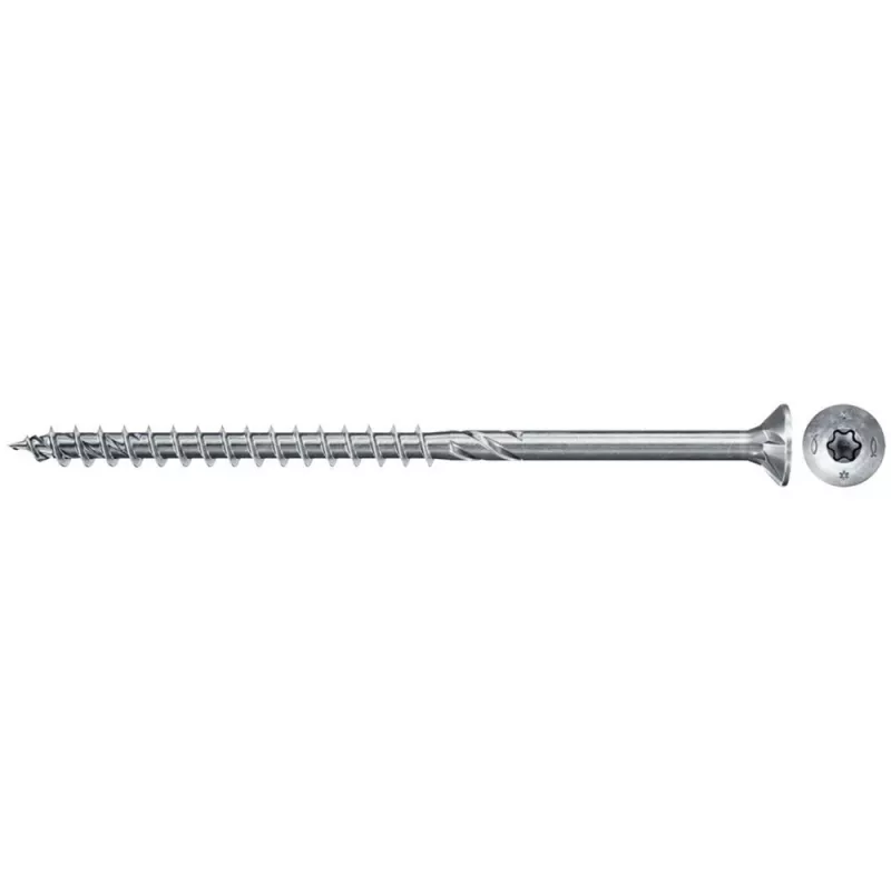 fischer FixTainer PowerFast II TX TG 562272 Medžio drožlių plokščių varžtų rinkinys Plienas cinkuotas (562272)