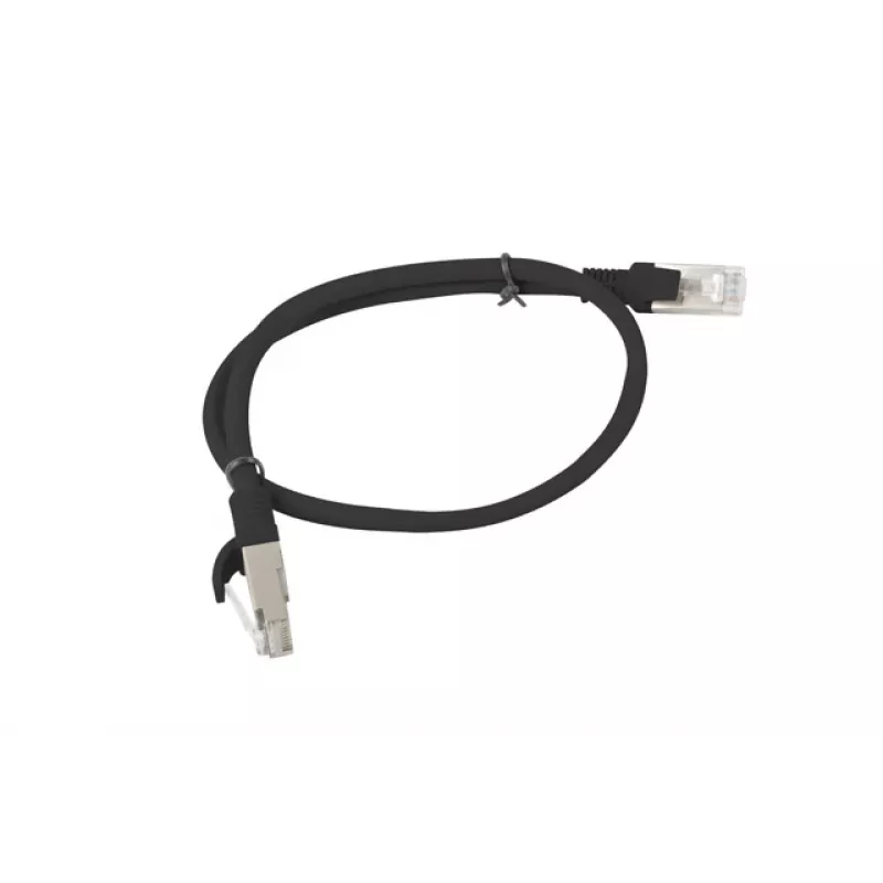 LANBERG PCU6-10CC-0050-BK Patchcord RJ45 kat. 6 UTP 0,5 m juoda