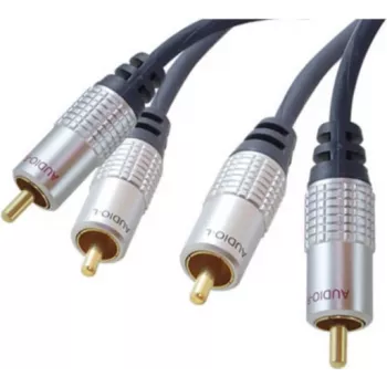 shiverpeaks sp-PROFESSIONAL garso kabelis 3 m 2 x RCA mėlynas - Chrom (SP40103)