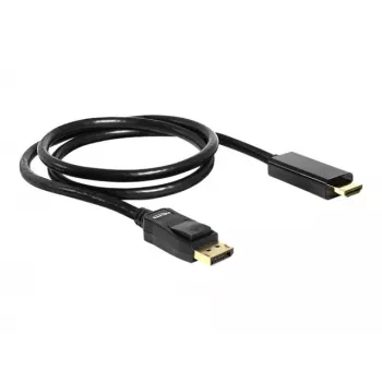 DisplayPort / HDMI kabelis DeLOCK 82586 1 m juodas