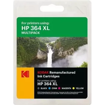 Originalūs KODAK HP364XL rašalo kasetės CMYK (185H036464) – 1 x 18 ml + 3 x 11,5 ml, tinka HP DJ3070A