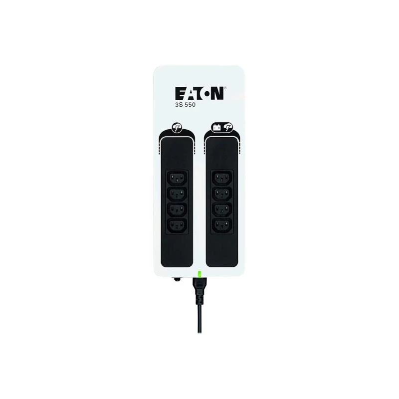 Eaton 3S550I nepertraukiamo maitinimo šaltinis (UPS) Atsarginis (Offline) 0.55 kVA 330 W 8 AC lizdai