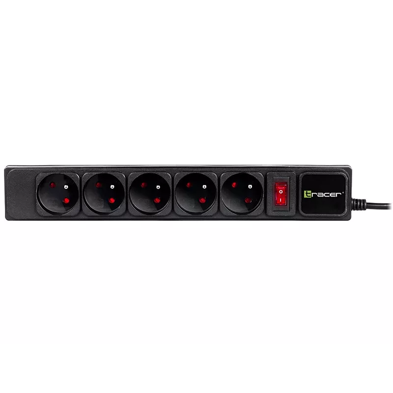 Tracer PowerGear Black 5 lizdų 1,5 m 2300 W