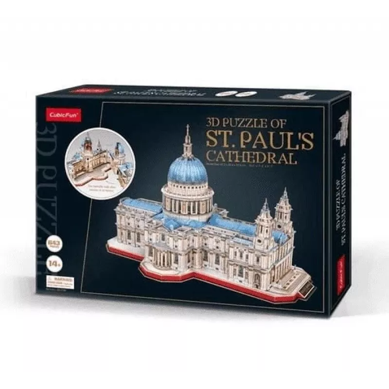 3D dėlionė Cubicfun Šv. Pauliaus katedra modelis 306-20270 – architektūrinis maketas