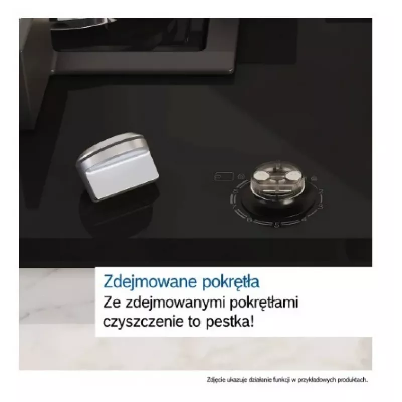 Įmontuojama dujinė kaitlentė Bosch PPP6A2I40, 4 zonos, ketaus grotelės, juoda, 590×520×54 mm, sukamos rankenėlės