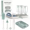 Momcozy 7 IN 1 kūdikio buteliukų šepetėlių rinkinys žalias
