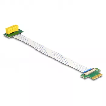 DeLOCK Riser Card PCI Express x1 jungtis prie x1 lizdo 90° kampu su FPC kabeliu 15 cm