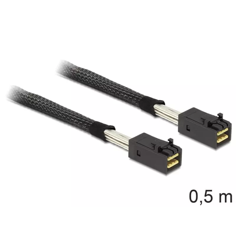 Delock vidinis SAS kabelis - SAS 6Gbit/s - 4x Mini SAS HD (SFF-8643) į 4x Mini SAS HD (SFF-8643) - 50 cm - skirtas P/N: 62703, 62704