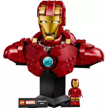 LEGO konstravimo rinkinys Marvel Super Heroes Geležinis žmogus MK4 3D modelis, 436 detalės, 1 minifigūrėlė, nuo 18 m.