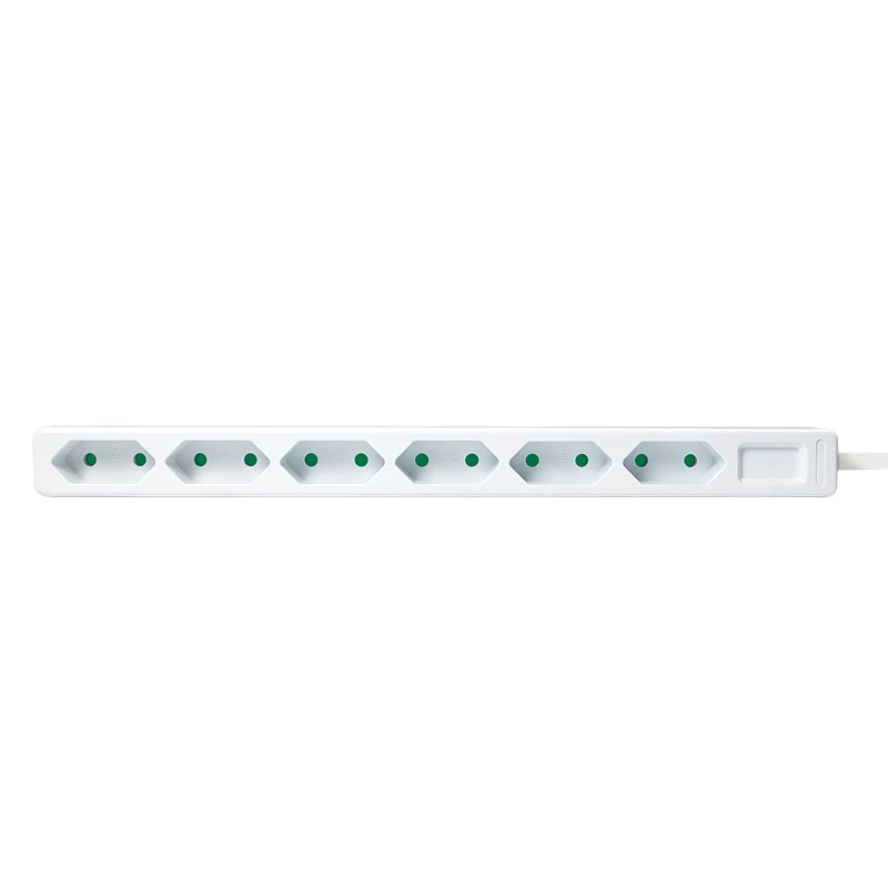 Prailginimo laidas LogiLink LPS231 1,5 m 6 lizdų vidaus naudojimui baltas