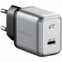 Satechi ST-UC30WCM-EU – universalus AC sieninis kroviklis su 1× USB-C, juodas/sidabrinis