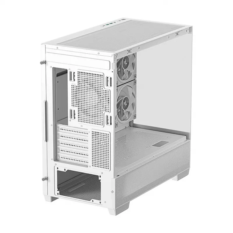 Korpusas DeepCool CG380 3F WH baltas, Midi Tower, 235×437×451 mm, 3x 120 mm ventiliatoriai