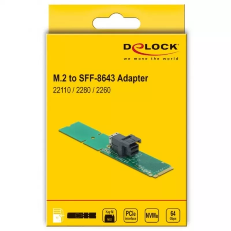 Adapteris M.2 Key M į SFF-8643 NVMe DeLOCK 63145