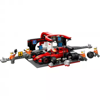 LEGO City F1 Pit Stop rinkinys 60443 – Ferrari F1 automobilis, 322 detalės, 5 minifigūrėlės, nuo 6 metų
