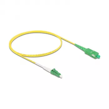 DeLOCK 83235 InfiniBand šviesolaidinis kabelis 1 m LC SC OS2 geltonas