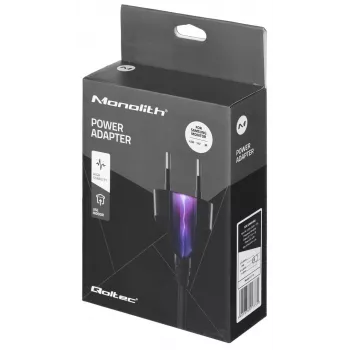 Mobiliojo įrenginio įkroviklis QOLTEC 51773, 42W, 14V 3A, įėjimas 220–240V 50/60Hz, juodas, 1,19m laidas