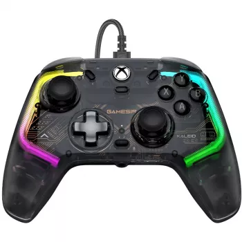 Žaidimų pultas GameSir Kaleid juodas permatomas laidinis USB Type-C, skirtas Xbox One / Xbox Series X / Series S, 3 m laidas