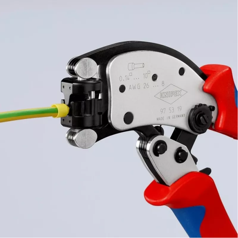 KNIPEX Twistor T savaime prisitaikančios užspaudimo replės vielos galų antgaliams