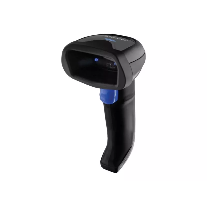 Nešiojamas brūkšninių kodų skaitytuvas Datalogic QuickScan QBT2500, BT, 2D, Multi-IF, Digimarc, rinkinys (USB), juodas