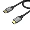 Unitek C137W HDMI 2.1 laidas, 1,5 m, 48 Gbps, 8K@60Hz, 4K@120Hz, eARC, paauksuoti kištukai, juodas