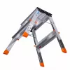 Sulankstomi laipteliai Krause Treppy Silver 130020 – aliuminiai, 2 pakopos, 150 kg apkrova