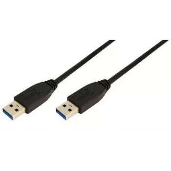 Logilink USB laidas – USB A (vyriškas) į USB A (vyriškas) – 2 m – juodas (CU0039)