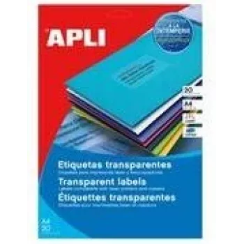 Oro sąlygoms atsparios etiketės agipa 119025 skaidrios 99,1 x 67,7 mm lazeriniams spausdintuvams