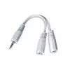 Garsinis skirstytuvas 3,5 mm / 10 cm baltas CCA-415W Gembird