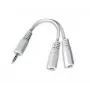 Garsinis skirstytuvas 3,5 mm / 10 cm baltas CCA-415W Gembird
