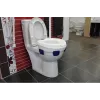 Tualeto sėdynės prailginimas HERDEGEN Sahag 580540 mėlynai baltas apvalus 410×420×110 mm polipropilenas, maks. apkrova 185 kg