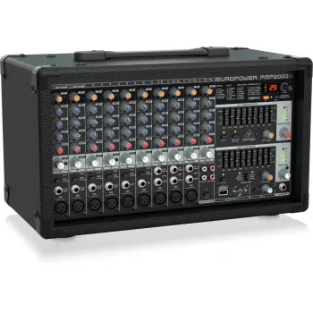 Behringer PMP2000D garso stiprintuvas-mikseris 14 kanalų 2000W Juodas